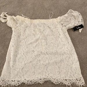 BNWT White off the shoulder top
